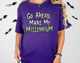 Make My Millennium-T-shirt, citaat horrorfilm, cadeau Halloween-filmfan, The Ghost With the Most, kevershirt