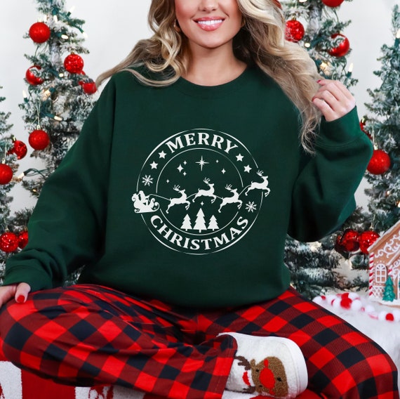 Felpa Maglioni Natalizi Uomo E Donna Maglione Natale Magliette