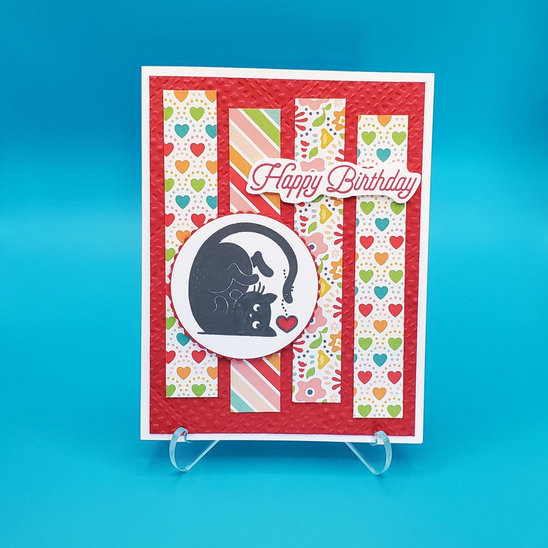 Whimsical Cat Birthday Card Unique Gift Idea for Her Cat Lover Gift ...