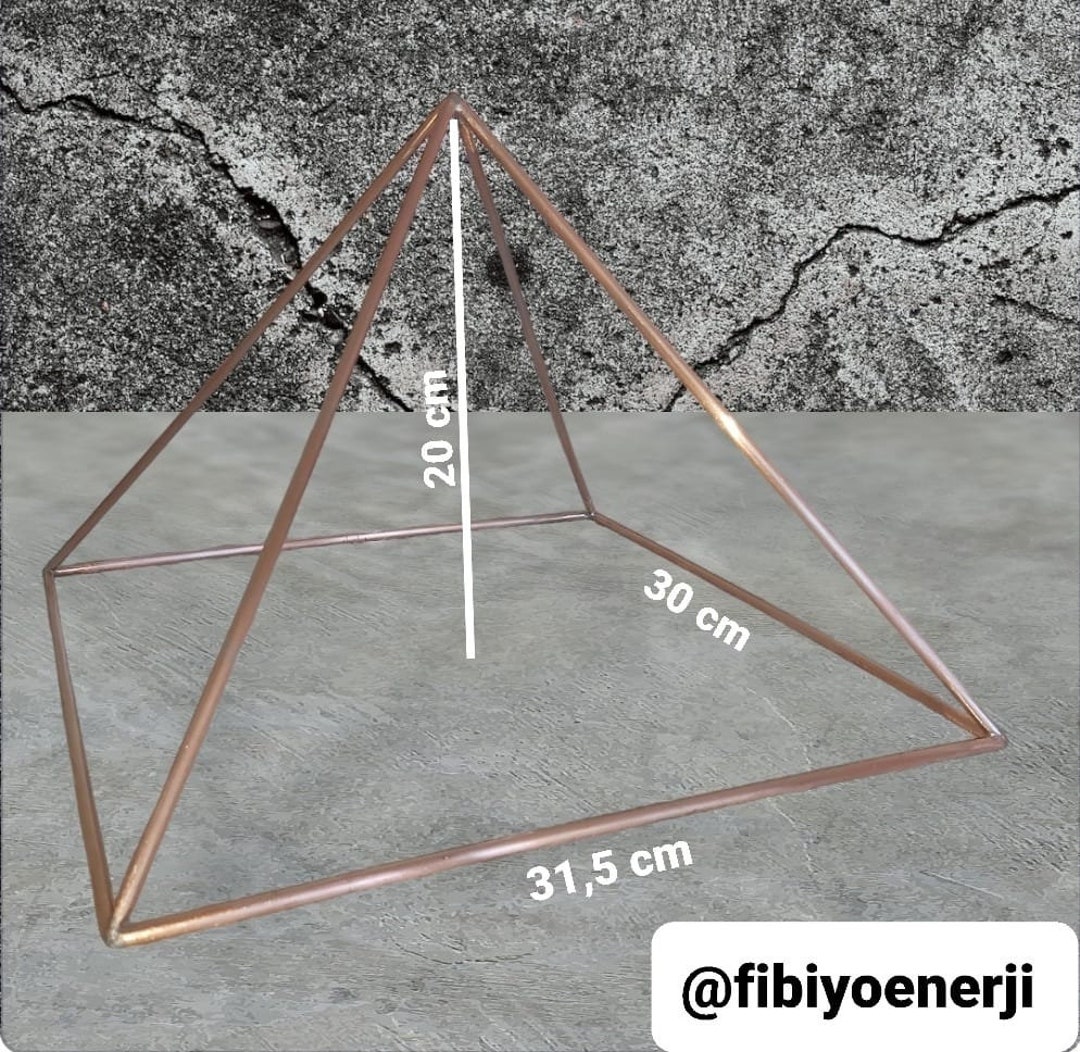 Copper Meditation Pyramid 30x31,5 Cm, Pyramid, Giza, Keops, Chakra - Etsy