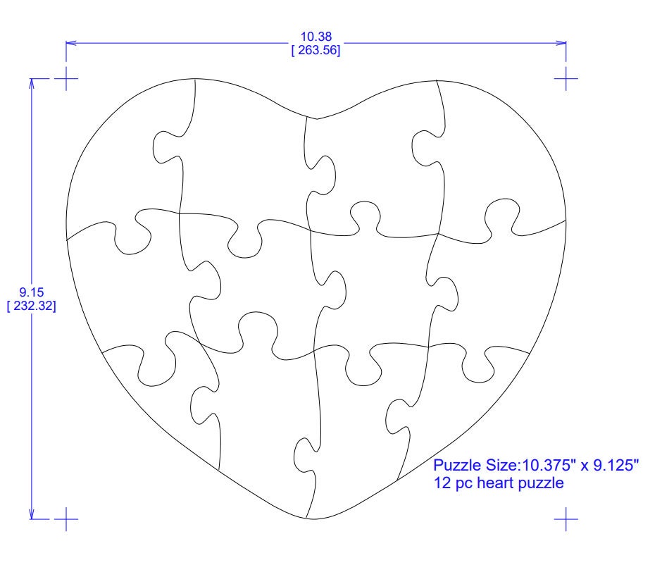 Set of 12 Heart Shaped Blank Jigsaw Puzzles to Draw On for Valentine's –  BrightCreationsOfficial