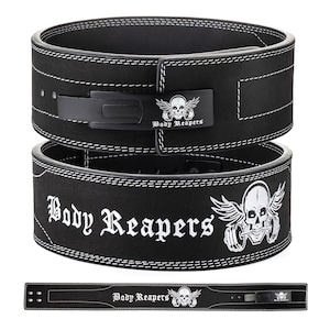 Body Reapers lever Belt, Weight lift Belt, 10mm Gym Belt, Genuine cowhide Leather Weightlifting Belt , Workout Belt, Powerlifting Belt