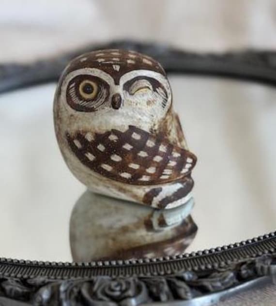 グスタフスベリ エドワードリンダール フクロウ アンティーク