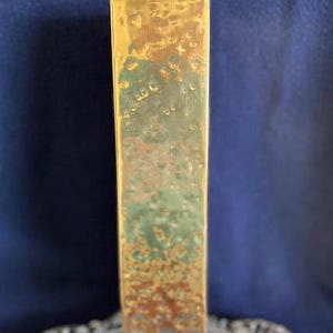 Vintage Hammered Solid Brass Match Box Holder Colony Metalsmiths of Virginia