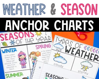 Weather and Season Anchor Charts for First and Second Grade