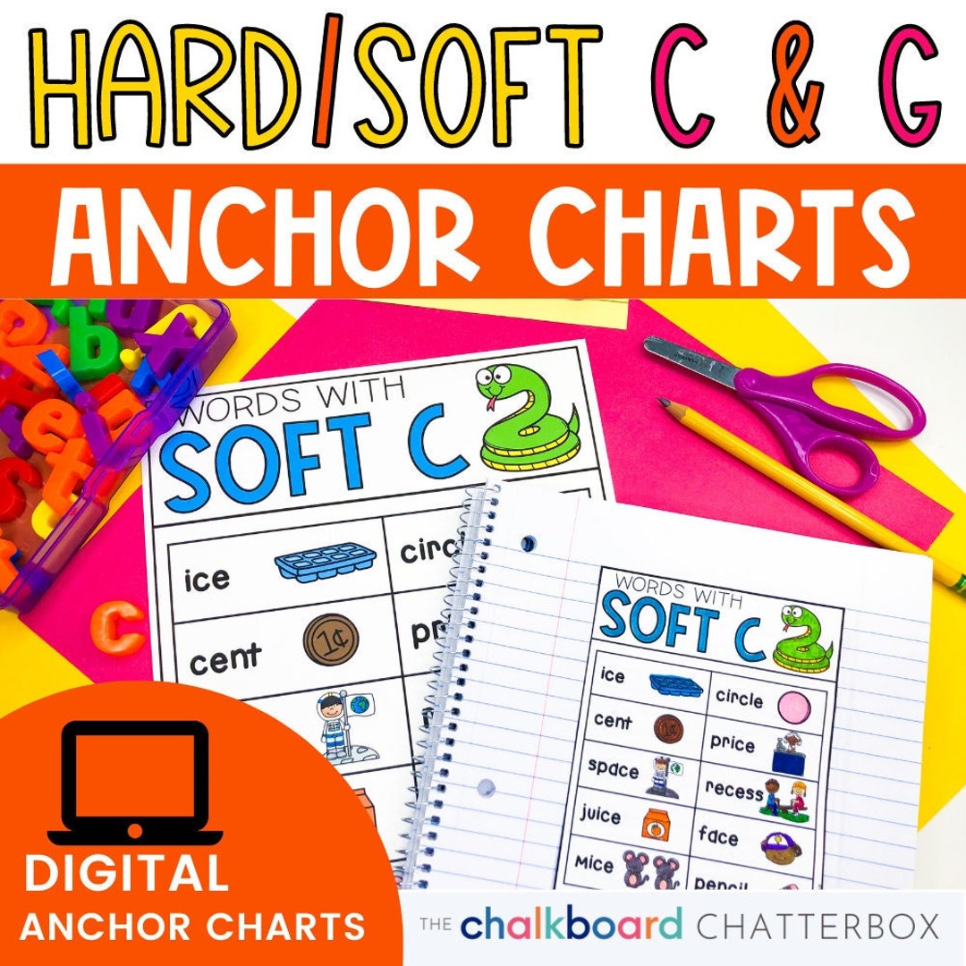Phonics Games | Hard and Soft G | Literacy Centers for 1st Grade Phonics