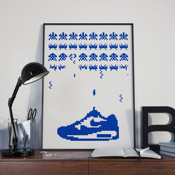Sneaker Poster, Sneaker Wall Art, Sneaker Room Decor, Desk Decor