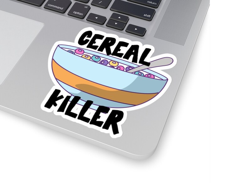 Cereal Killer Sticker Cereal Sticker Funny Sticker Cute Etsy