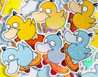 Skater Psyduck Sticker
