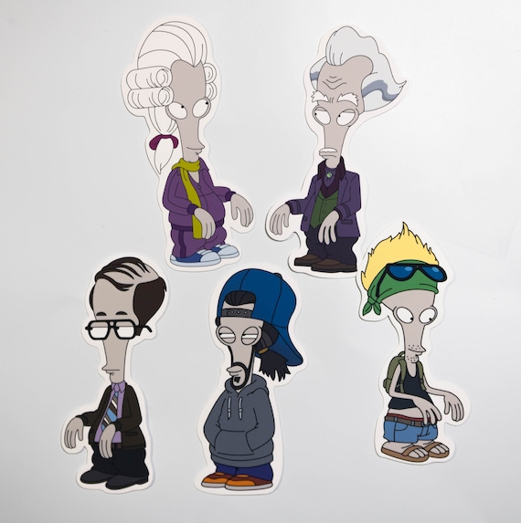Roger the Alien Sticker Set N - Etsy
