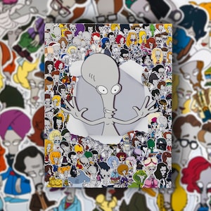 103 Faces of Roger Sticker
