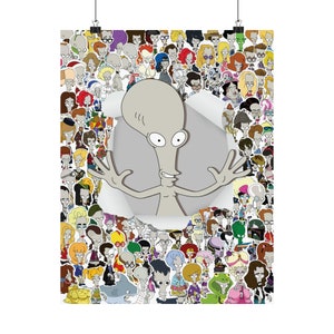Poster verticale opaco Roger the Alien Persona