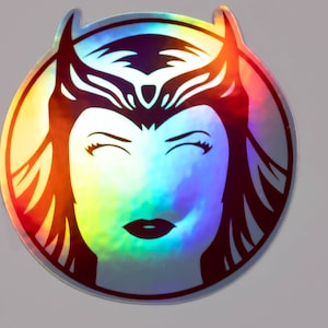 Scarlet Witch Holographic Sticker