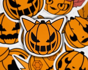 Jack-o-Lantern Pokemon Sticker