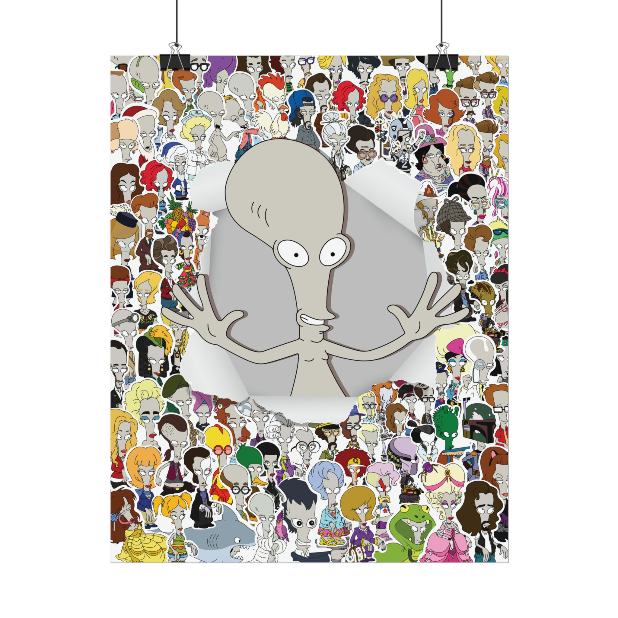 Roger the Alien Persona Rolled Poster - Etsy Canada