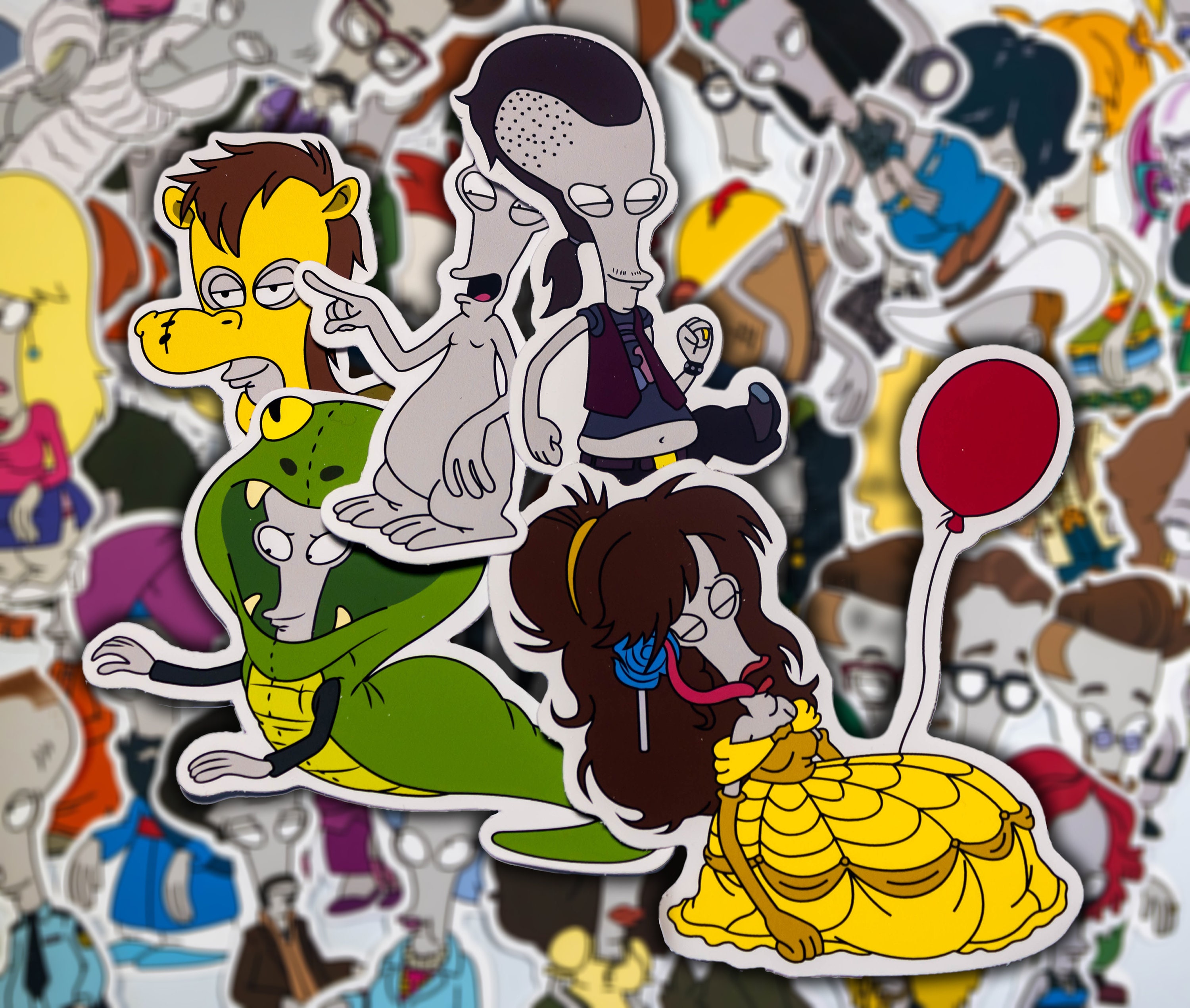 Roger the Alien Sticker Set B - Etsy