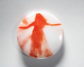 Scarlet Witch Silhouette Button