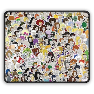 Alfombrilla de ratón Roger the Alien Persona Collage