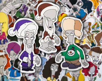 Roger the Alien Christmas Sticker Set