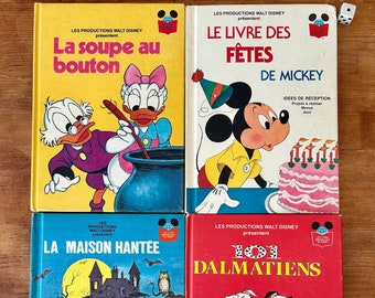 Vintage Lot 16 Disney books from the Disney Marvelous Books collection from the 70s in excellent condition! - In French