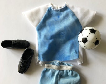 Vintage Mattel Big Jim Sport Series Soccer Outfit Football Doll Outfit Accesorios Big Jim Mattel Big Jim Accesorios de Mattel