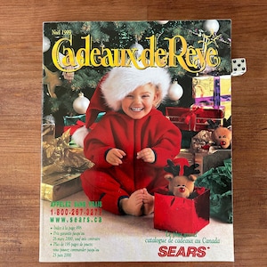 Vintage 1999 Catalogue original Sears de Noël Cadeaux de Rêve Noël - EN FRANÇAIS