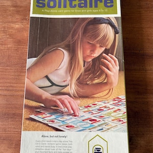 Vintage NOS Ed-U-Cards Solitaire-Spiel „Happy Days Solitaire“, Alter 6 bis 12, Edu-Game 1970, Nr. 143 - Auf Englisch