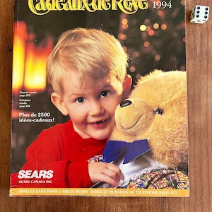 Vintage 1994 Catalogue original Sears de Noël Cadeaux de Rêve - EN FRANÇAIS