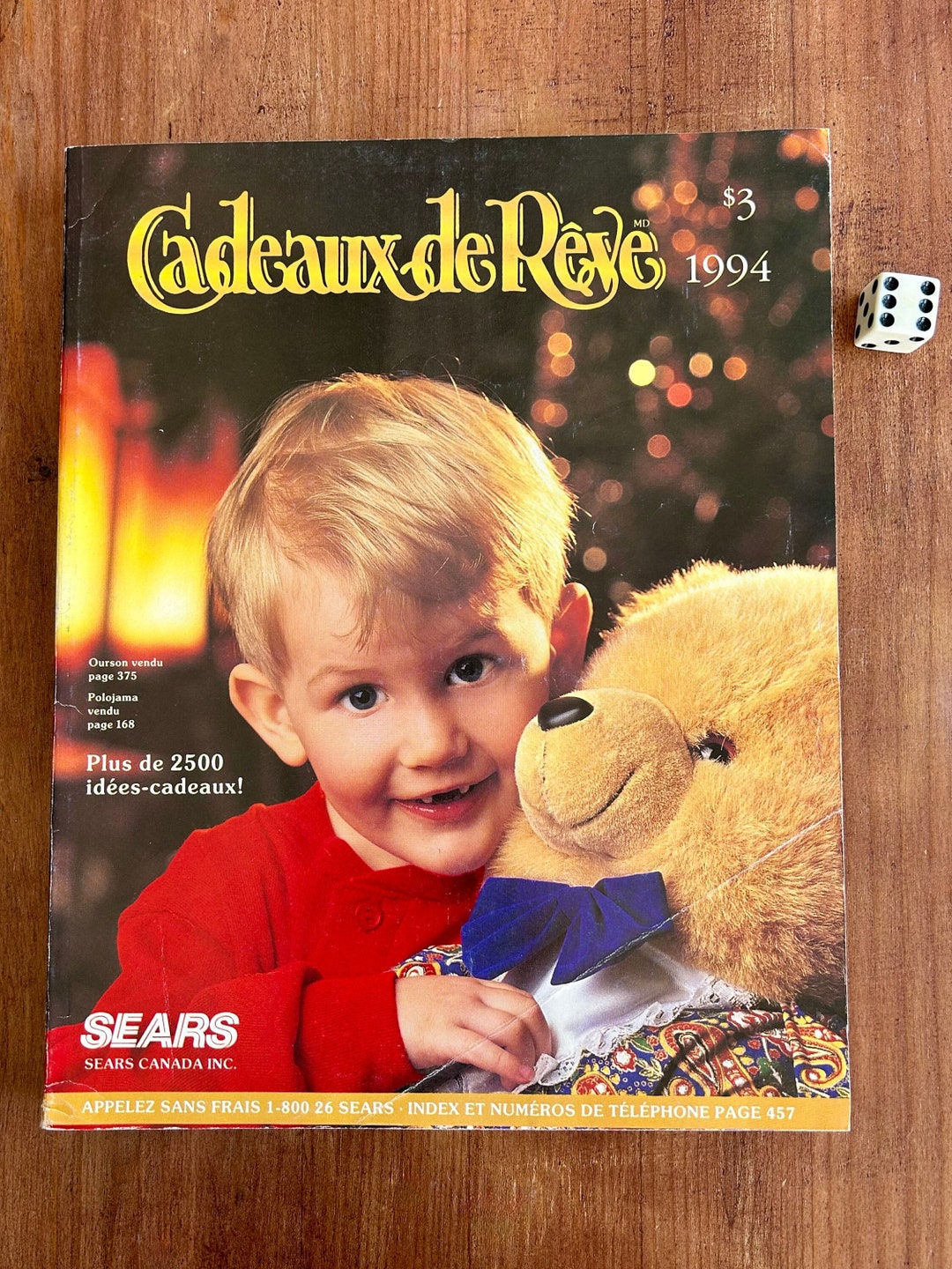Vintage 1994 Original Sears Christmas Dream Gifts Catalog IN FRENCH