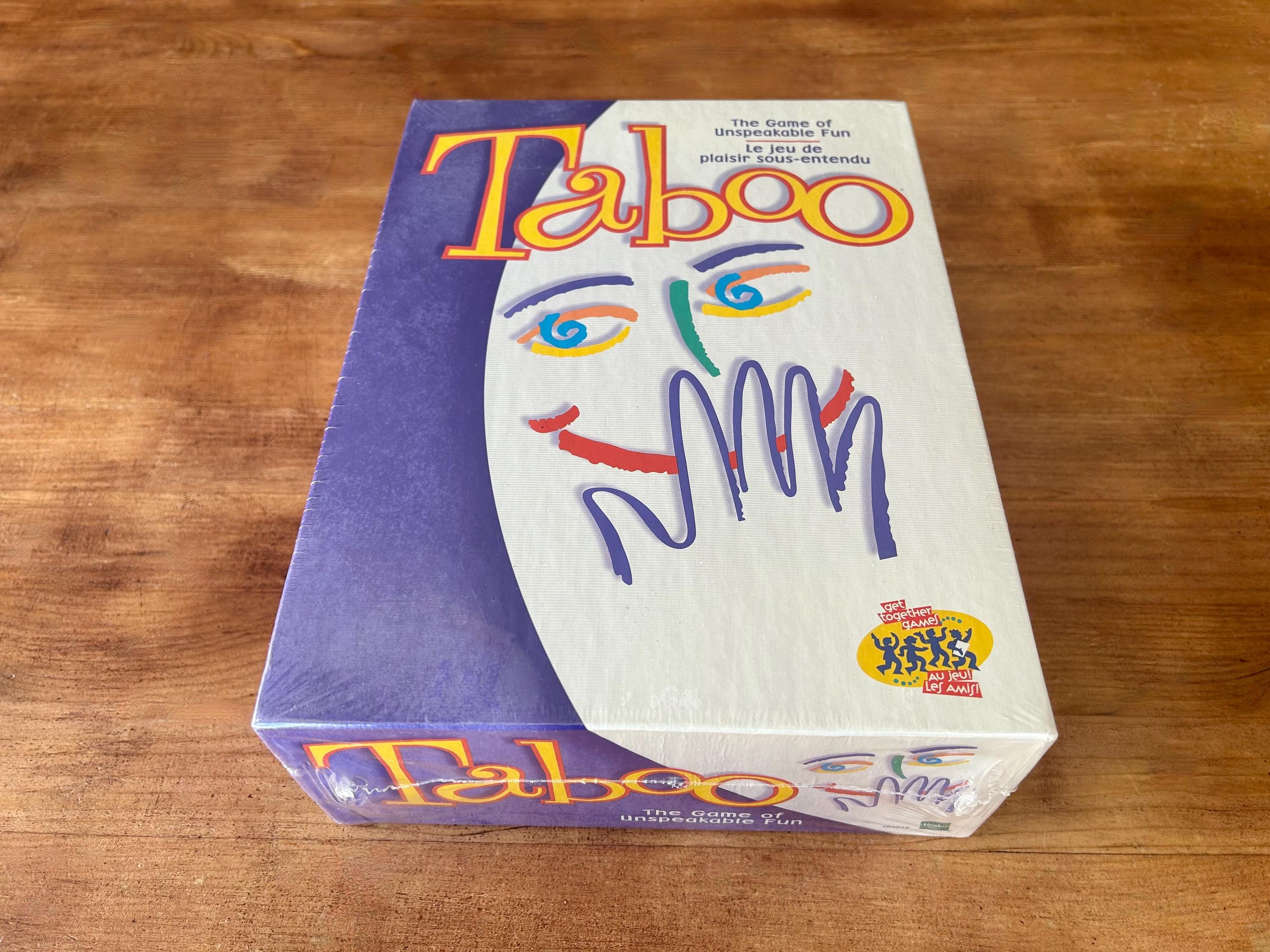 NOS Vintage TABOO Game by Hasbro The game of unspeakable fun | TABOO board game from Hasbro 2000 - English & Français