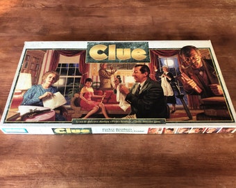 Vintage Board game Clue by Parker Brothers Board game in excellent condition! 1993 Bilingual: English and French