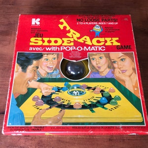 Vintage Game Side Track con Pop-O-Matic Game Trouble – Inglese e Francese