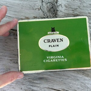 craven cigarettes vietnam A NAAFI, WWII British Army Vintage Craven "A" Virginia Cigarettes