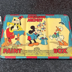 Mickey paint box - Etsy España