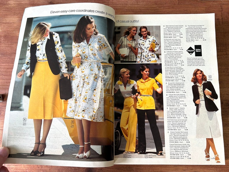 Vintage 1980 Original Catalog Sears catalog Spring and Summer Spring/Summer In English image 3