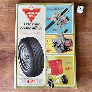 Vintage CANADIAN TIRE Spring and Summer 1979 Catalog - In French
