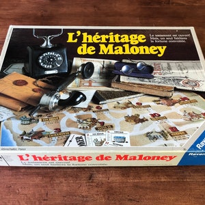 Gioco da tavolo d'epoca The Maloney Legacy 1988 – In francese