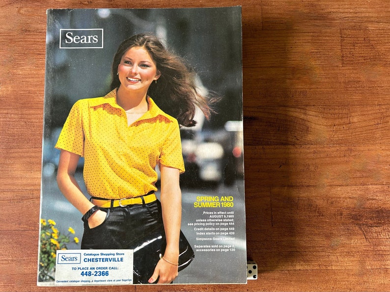 Vintage 1980 Original Catalog Sears catalog Spring and Summer Spring/Summer In English image 1