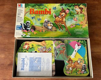 Vintage Game / Game BAMBI Milton Bradley Walt Disney - English & French