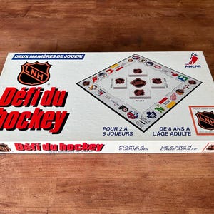 Vintage NHL Hockey Challenge Game / Board Game 1986 - In French