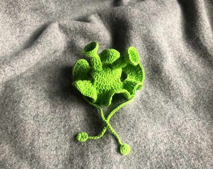 Handmade Crochet Pet Hat: Silly Alien Costume, Cat Rabbit Accessory
