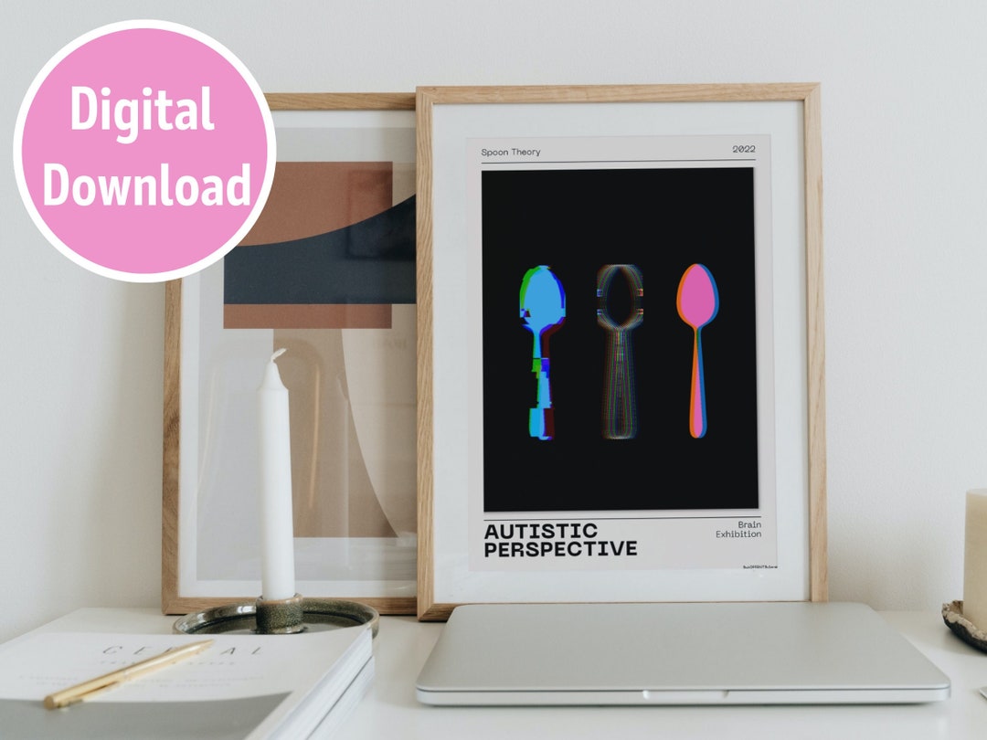 Autistic Spoon Theory Poster Autism Acceptance Digital Download Printable Etsy