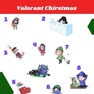 Stickers Valorant Christmas
