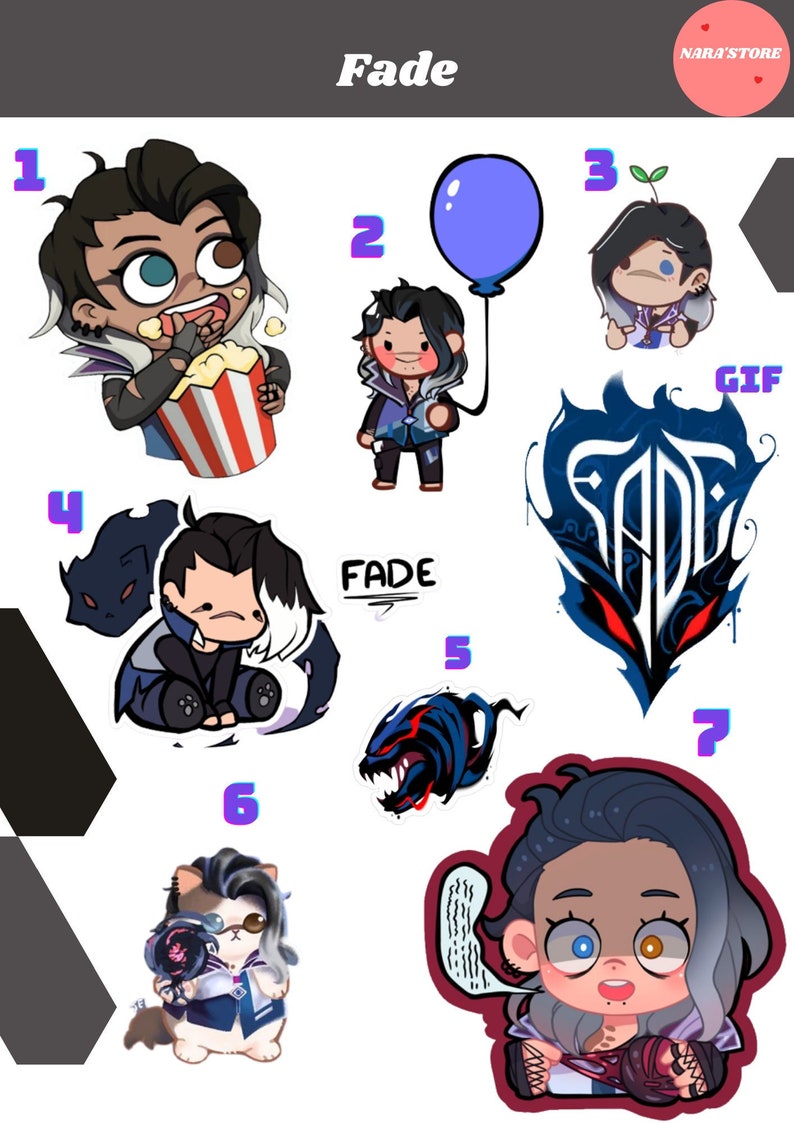 Sticker FADE VALORANT Meme Etsy