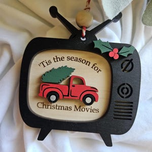 Red Truck Movie Ornament DIGITAL File