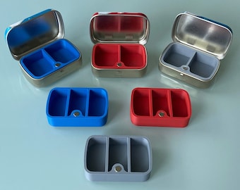 Travel Pill Box Insert for Altoids Mini Tin – Weekend Pill Box - Medication Organizer