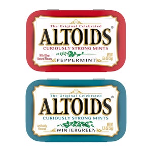 Red and blue Altoids tins image