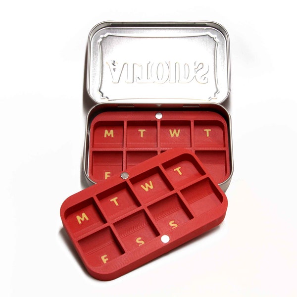 Altoids Tin Pill Storage Insert - Ingenious Design for Organized Medication