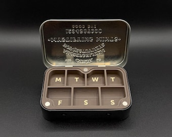 Pill Box Insert for Spirit Board Tin - Dual Layer Multipurpose Magnetic Medication Organizer