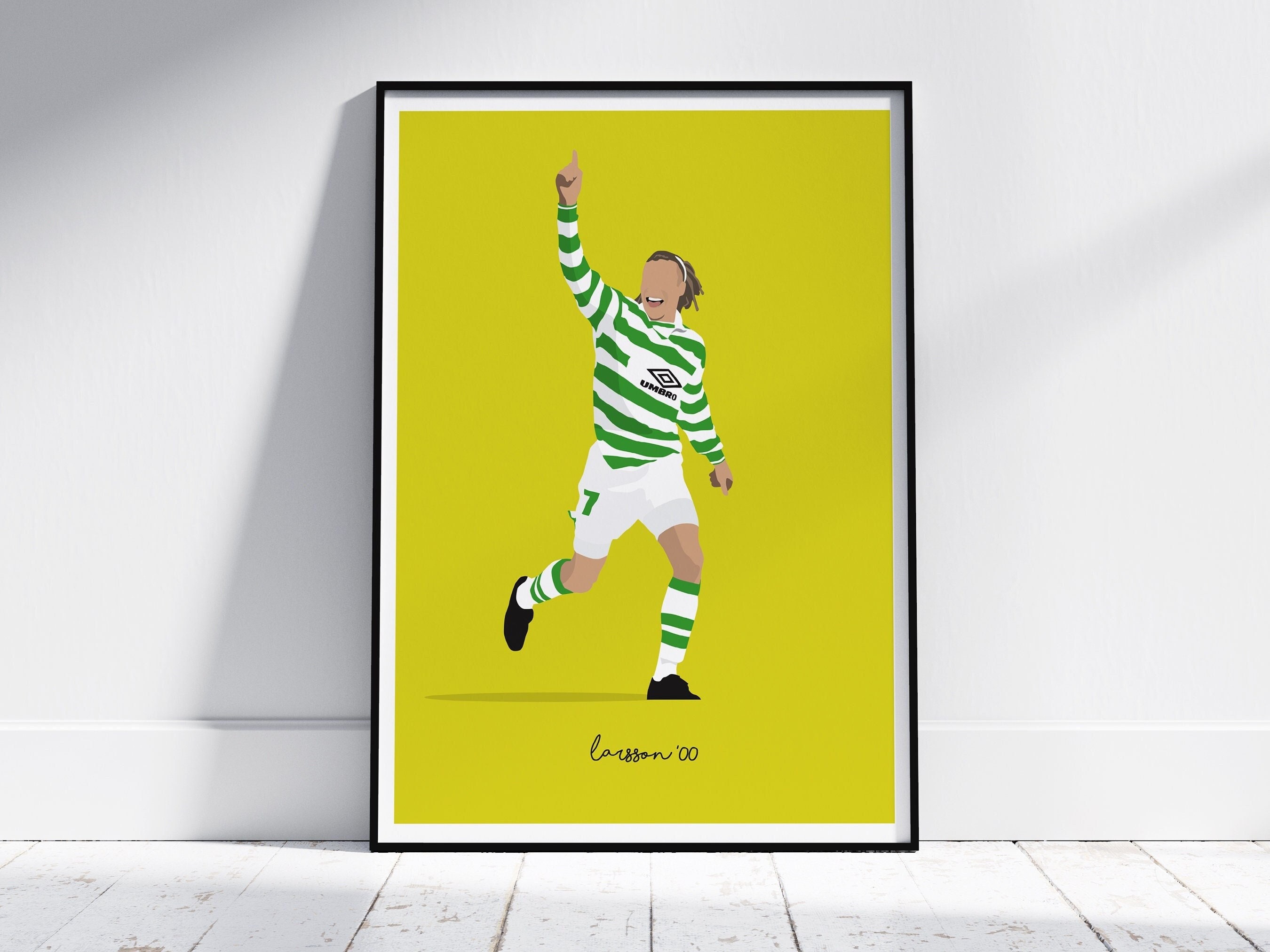 Henrik Larsson - Celtic FC Art Print